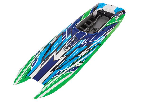 Traxxas Hull, DCB M41, graphiques green-x (entièrement assemblés)