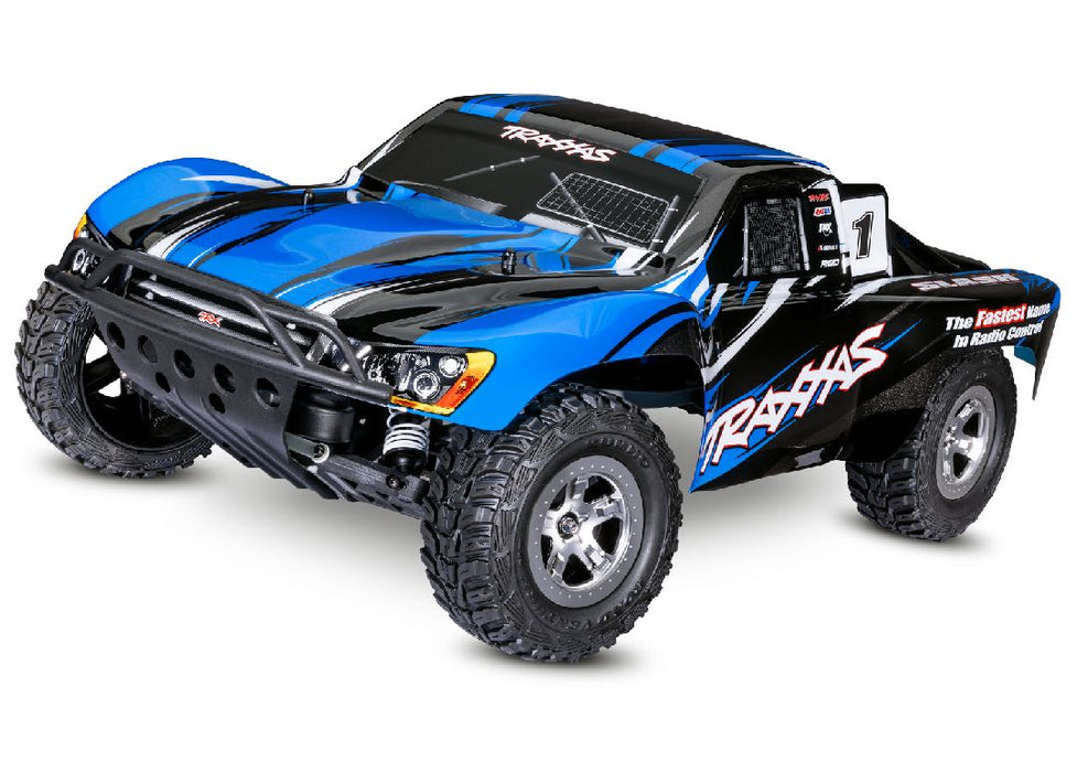 Traxxas Slash 2WD 1/10 RTR Electric Short Course Truck Bleu, sans batterie/chargeur, ESC XL-5 brossé avec Titan 12t