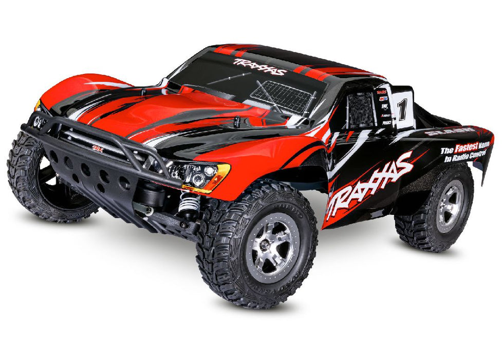 Traxxas Slash 2WD 1/10 RTR Electric Short Course Truck Rouge, sans batterie/chargeur, ESC XL-5 brossé avec Titan 12t