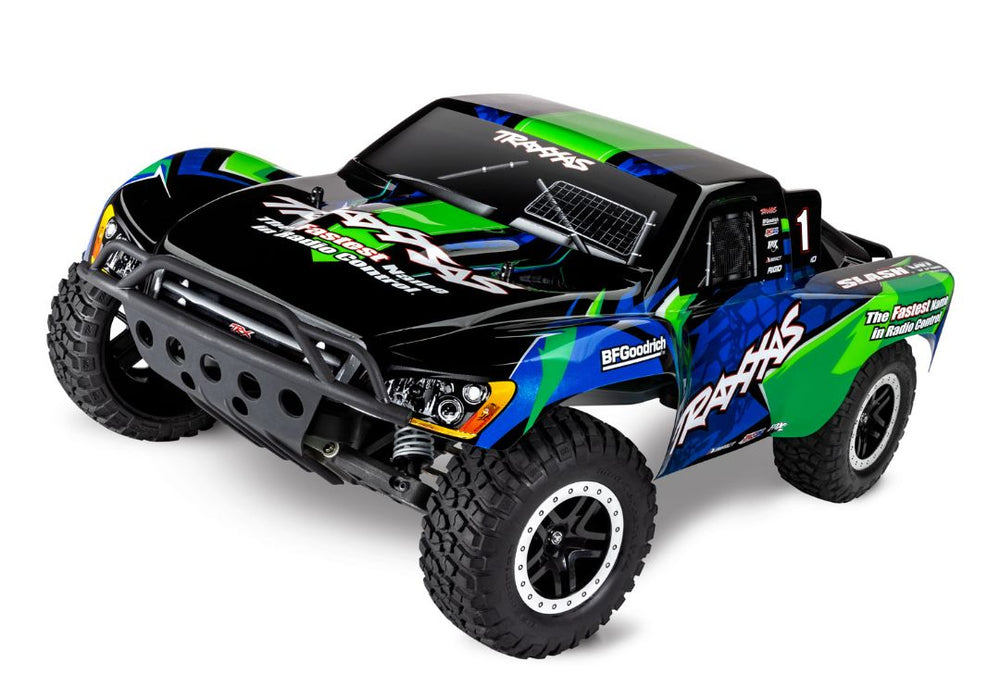 Traxxas Slash VXL Brushless 1/10 RTR Short Course Truck – Vert avec transmission Magnum (sans batterie ni chargeur) 