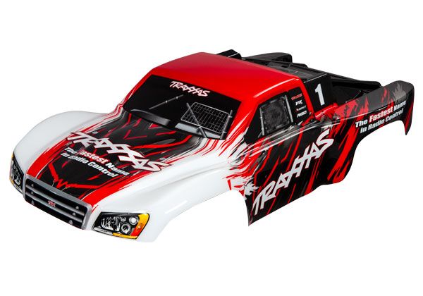 Carrosserie Traxxas, Slash 4X4, rouge (peinte, décalcomanies appliquées)