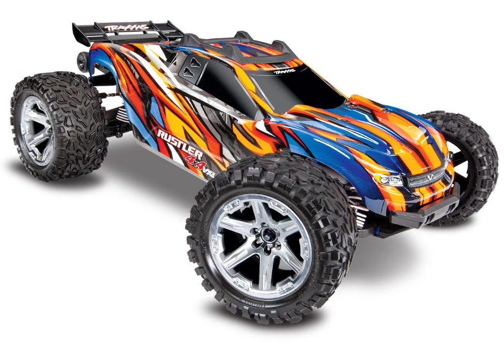 Traxxas Rustler VXL Brushless 1/10 RTR 4x4 Stadium Truck - Orange, TSM, TQi, No Battery/Charger