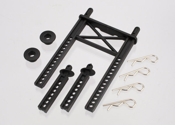 Traxxas Body mount, rear/ body mount posts, front (2)/body washer, rear (2) (for Fiesta/Rally body)