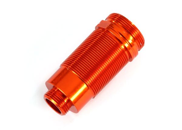 Corps Traxxas, amortisseur long GTR, aluminium (anodisé orange) (corps recouverts de PTFE) (1)