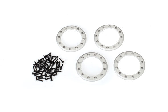 Traxxas Beadlock rings, satin (1.9") (aluminum) (4)/ 2x10 CS (48)