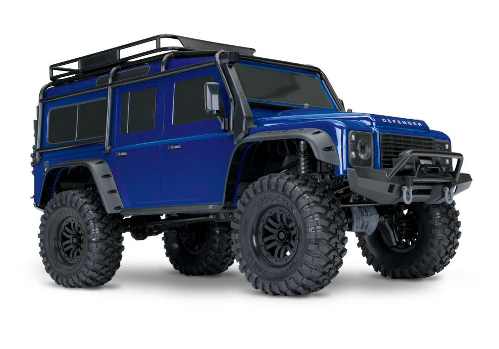 Traxxas TRX-4 Land Rover Defender 1/10 Crawler, XL-5 HV, Titan 12T Bleu