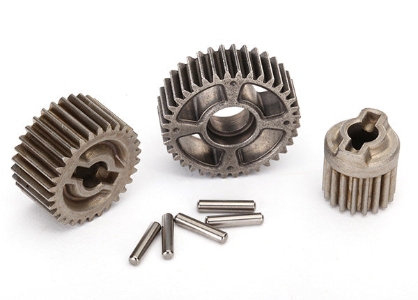 Traxxas Gear set, transmission, metal (includes 18T, 30T input gears, 36T output gear, 2x10.3 pins (5))