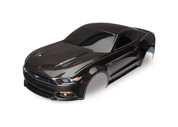 Carrosserie Traxxas, Ford Mustang, noire (peinte, décalcomanies appliquées)