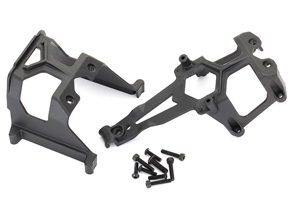 Supports de châssis Traxxas, avant et arrière/ 3x12 BCS (4)/ 3x15 CS (4)/ 4x14 BCS (1)