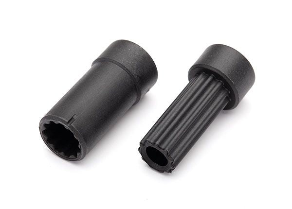 Traxxas Half shafts, center (internal splined, extra short (1)/ external splined, extra short (1)) (plastic parts only)