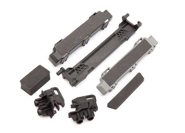 Traxxas Support de batterie/supports (avant et arrière)/entretoises de compartiment de batterie/coussins en mousse