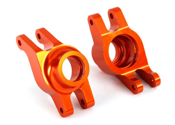 Traxxas Carriers, bout d'essieu (aluminium 6061-T6 anodisé orange) (arrière) (2)