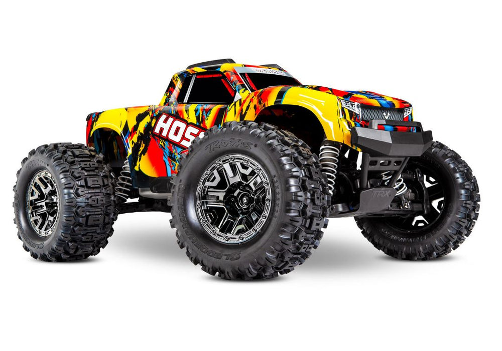 Traxxas Hoss 4X4 VXL - Monster Truck électrique sans balais à échelle 1/10 4WD Solar Flare