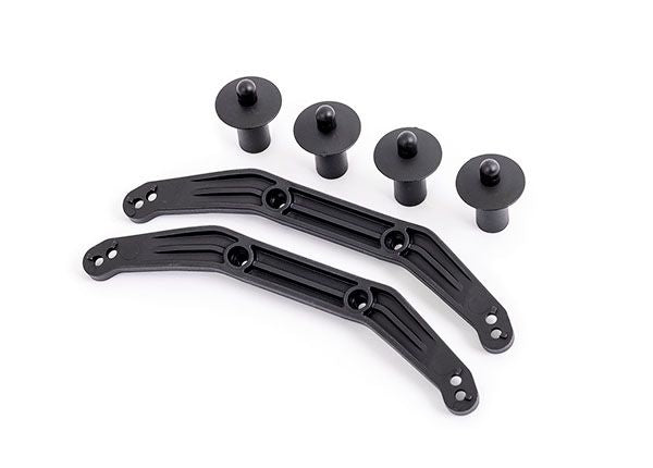 Traxxas Body mounts, front & rear, extreme heavy duty (compatible with #9080 upgrade kit)