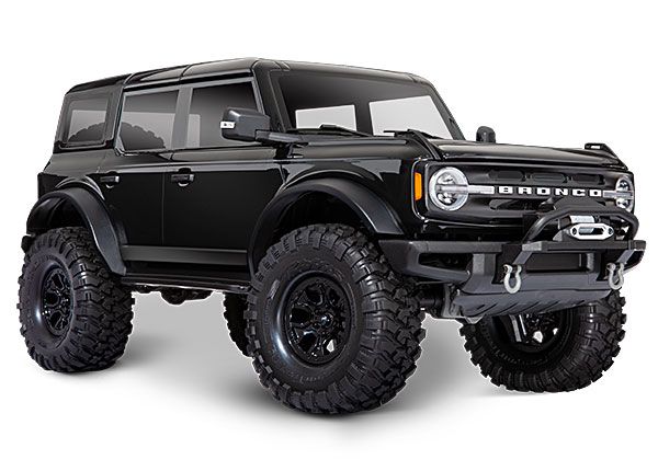 Traxxas TRX-4 Scale and Trail 2021 Ford Bronco 1/10 Crawler, XL-5 HV, Titan 12T - Shadow Black