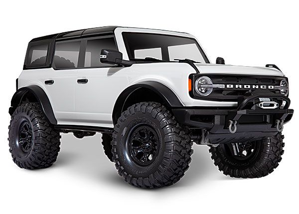 Traxxas TRX-4 Scale and Trail 2021 Ford Bronco 1/10 Crawler, XL-5 HV, Titan 12T - Oxford White