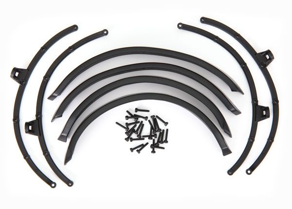 Traxxas Fender flares, avant et arrière (2 chacun)/supports de fusée (4)/2x8 CS (24) (convient au corps #9211)