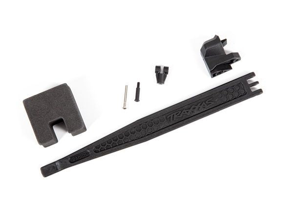 Traxxas Support de batterie/clip de batterie/poteau de maintien/goupille de vis/vis de poteau de pivot/entretoise en mousse