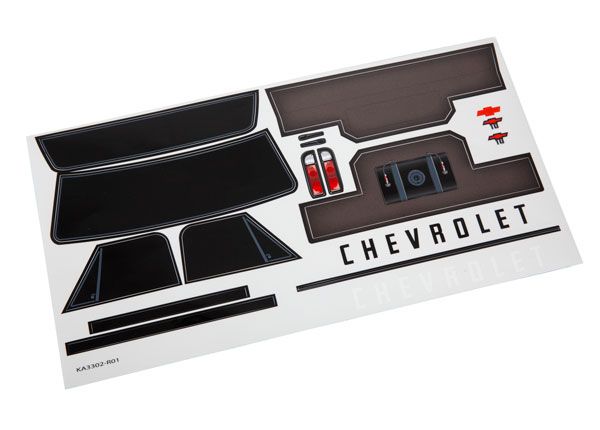 Feuille de décalcomanies Traxxas, Chevrolet C10