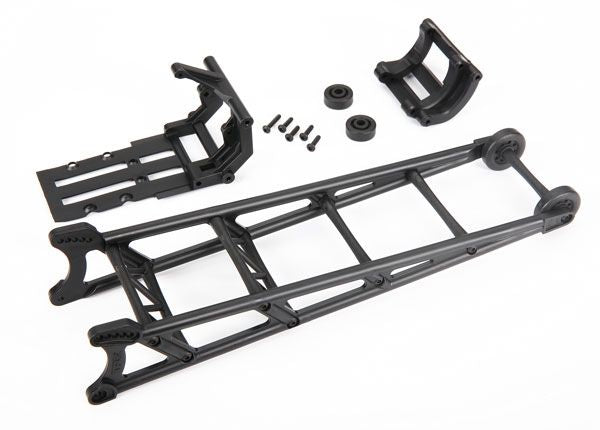 Traxxas Wheelie bar, noir (assemblé)/support de barre de wheelie