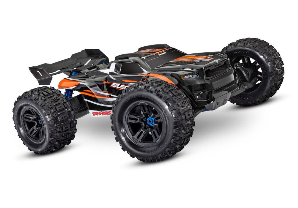 Traxxas Sledge: 1/8 Scale 4WD Brushless Electric Monster Truck with TQi 2.4GHz Traxxas Link Enabled Radio System, Velineon VXL-6s ESC (fwd/rev), and Traxxas Stability Management (TSM) - Orange