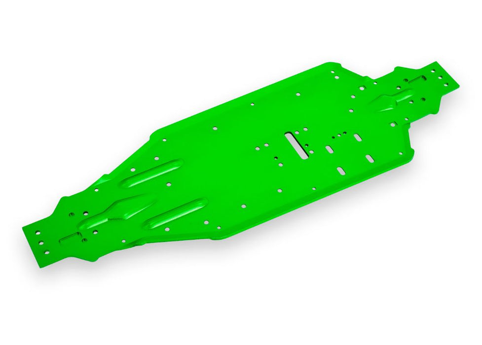 Châssis Traxxas, luge, aluminium (anodisé vert)