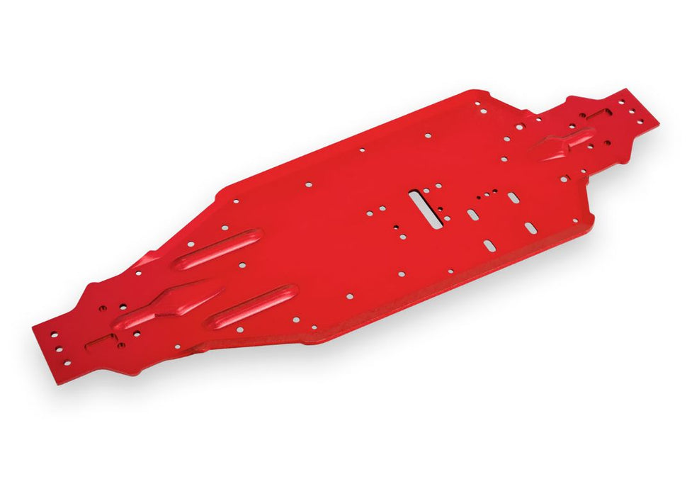 Châssis Traxxas, luge, aluminium (anodisé rouge)