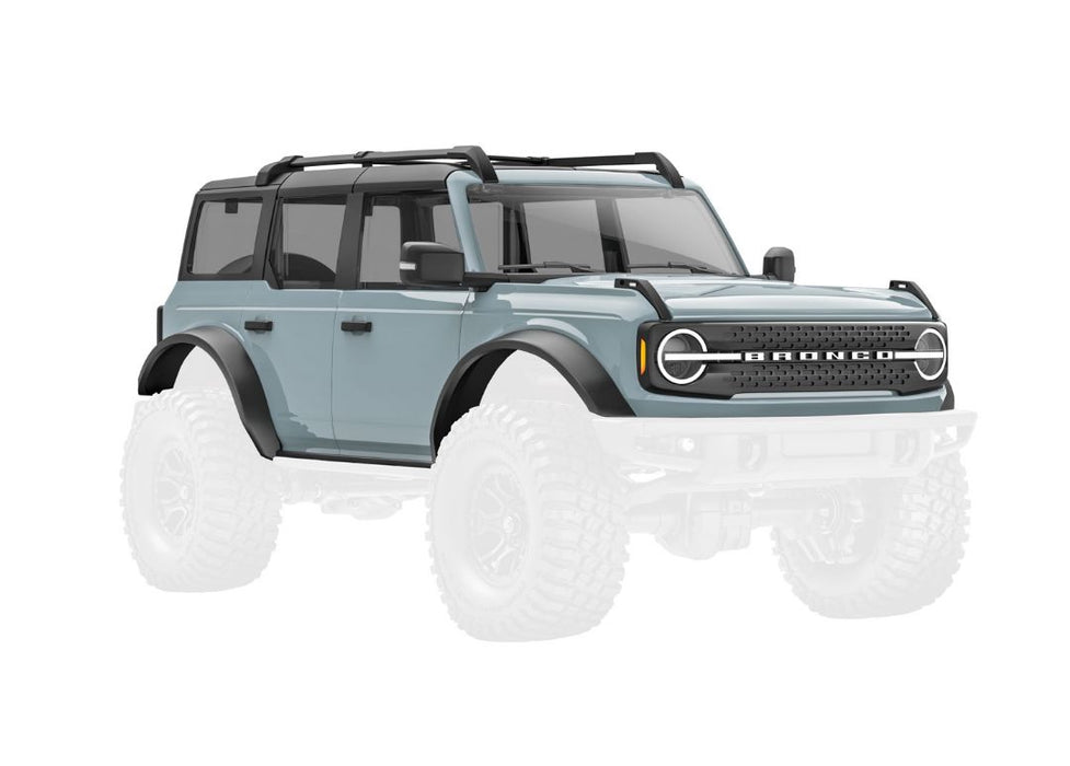 Traxxas Body, Ford Bronco, Complete, Cactus Grey (Includes Grille, Side Mirrors, Door Handles, Fender Flares, Windshield Wipers, Spare Tire Mount, & Clipless Mounting)