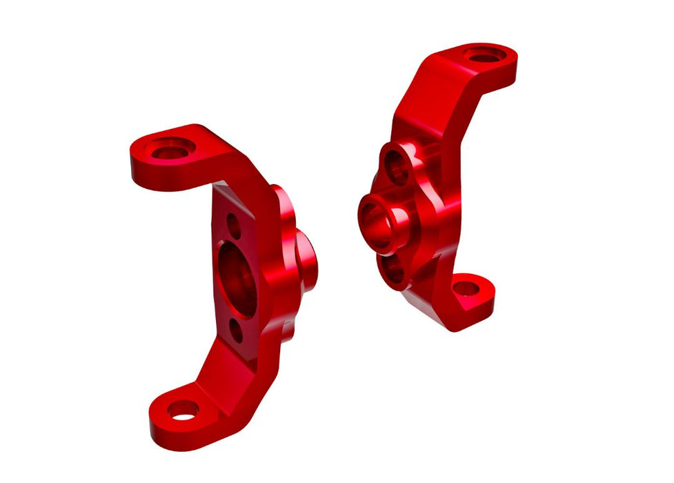 Traxxas Caster Blocks, 6061-T6 Aluminum (Red-Anodized) (Left & Right)