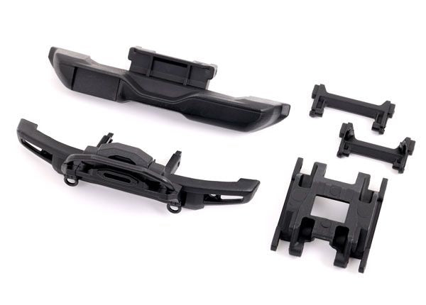 Traxxas Front Bumper With Winch/ Rear Bumper/ Bumper Mounts, Front & Rear/ Center Skidplate