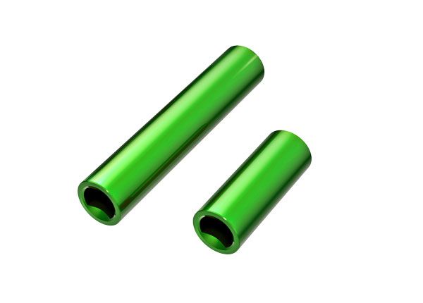 Arbres de transmission Traxxas, centre, femelle, aluminium 6061-T6 (anodisé vert) (avant et arrière) (à utiliser avec les arbres de transmission centraux en métal TRA9751A ou 9751X)