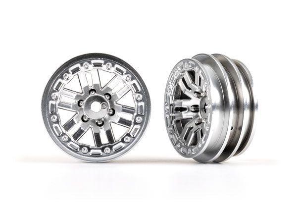 Roues Traxxas, 1,0" (Chrome satiné) (2)