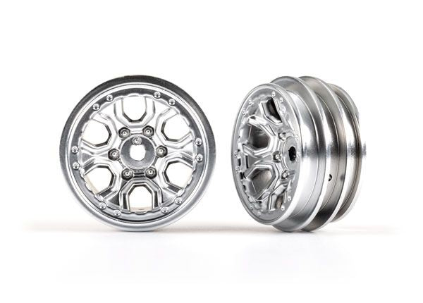 Roues Traxxas, 1,0" (Chrome statique) (2)