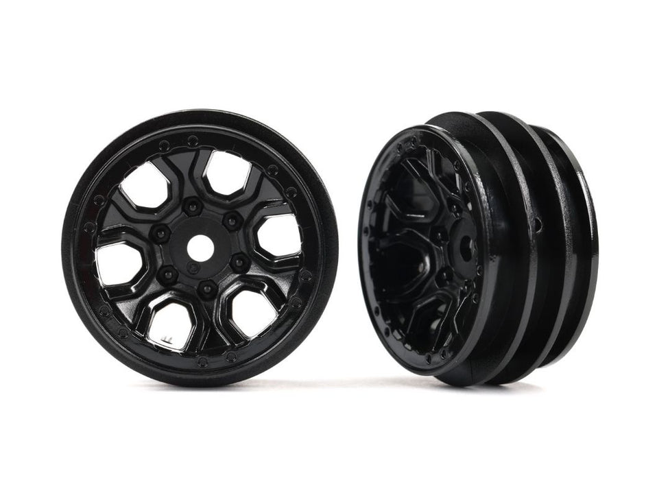 Roues Traxxas, 1,0" (noires) (2)