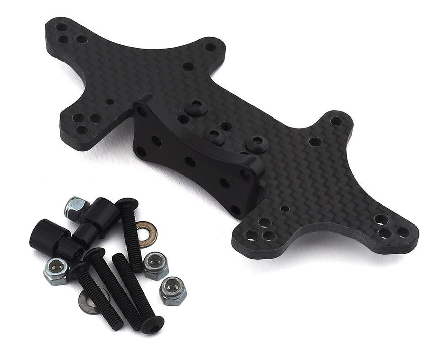 Xtreme Racing 3mm Carbon Fiber Drag Rear Shock Tower for Traxxas Rustler/Slash