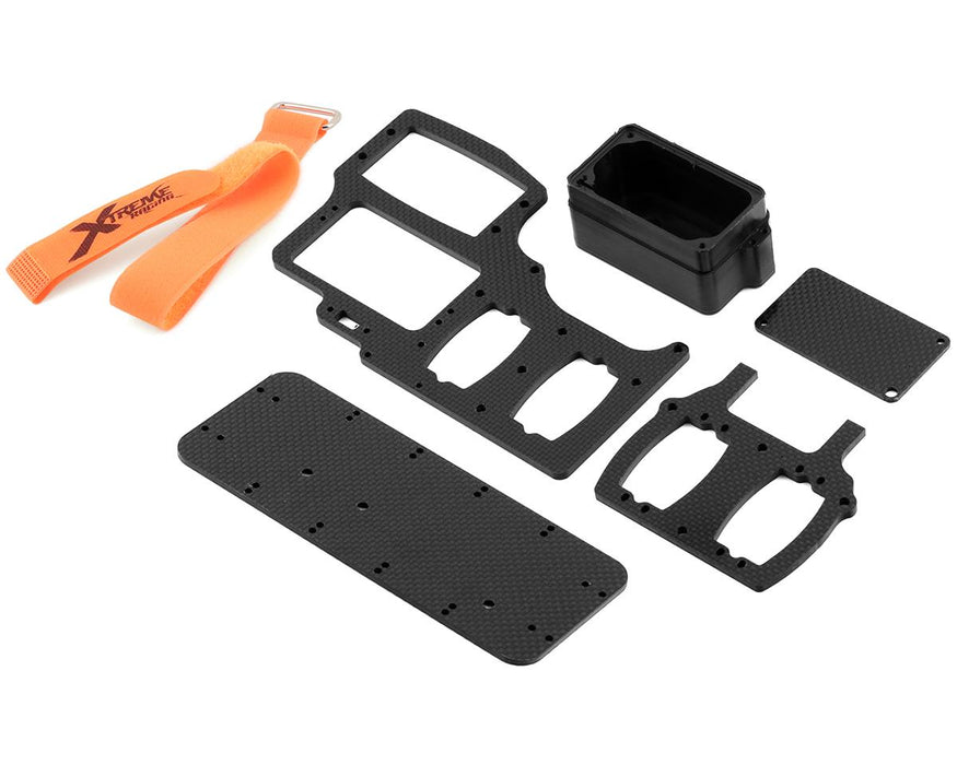 Xtreme Racing Losi 5IVE-T 2.0 Kit de plateau d'accélérateur double standard en fibre de carbone