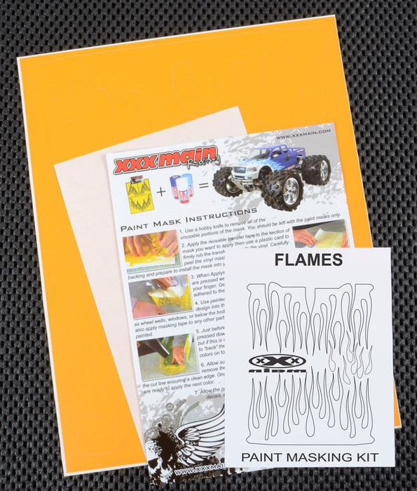 Masque de peinture XXX Main Racing Flames