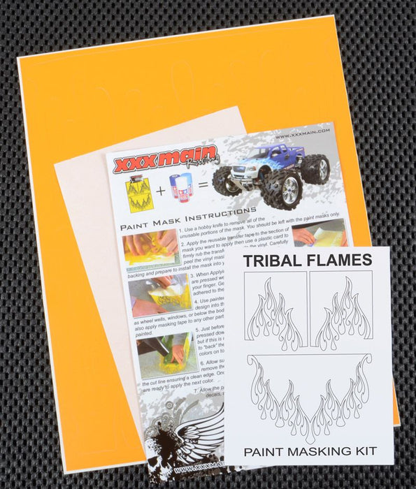 Peinture de flammes tribales XXX Main Racing Masque taille M/L