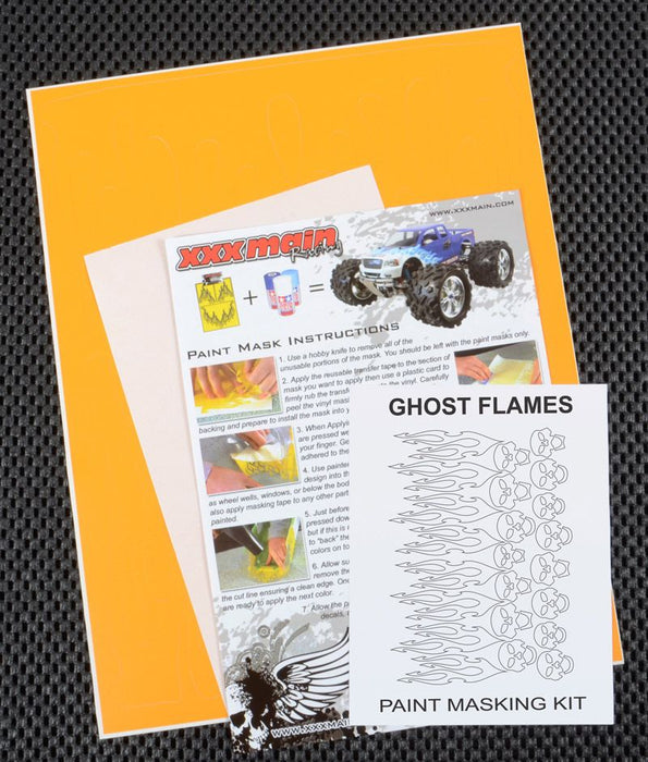 Peinture XXX Main Racing Ghost Flames Masque taille M/L