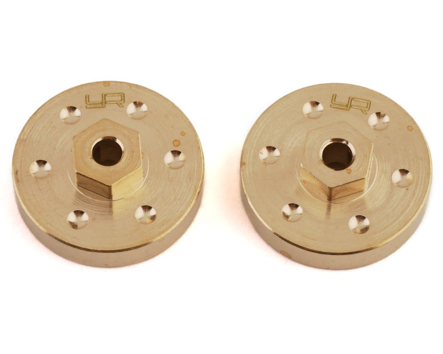 Yeah Racing SCX24 Brass Wheel Hex Hub (2) (6.75g)