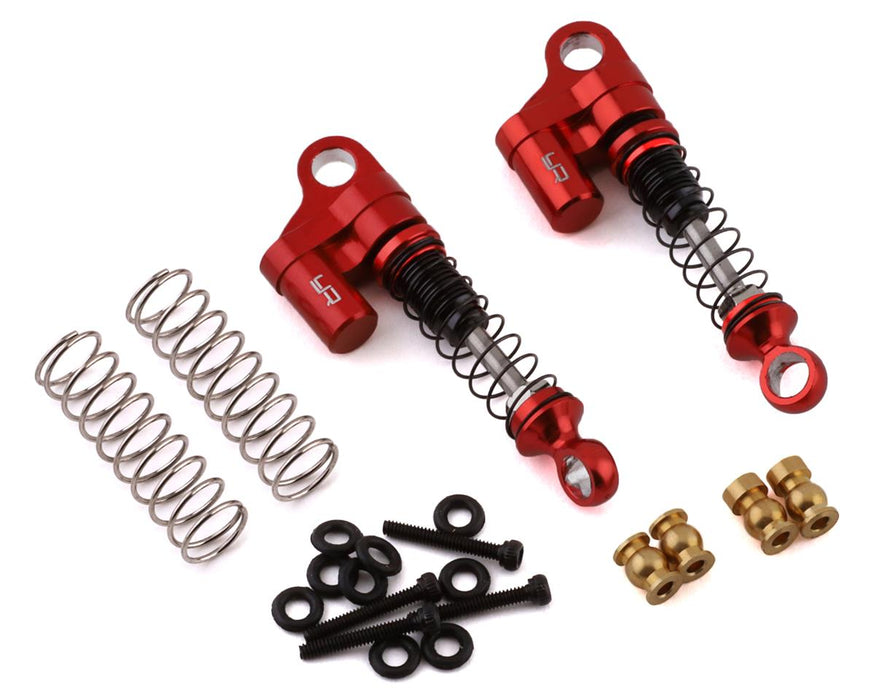 Yeah Racing SCX24 Aluminum Shock (Red) (2)