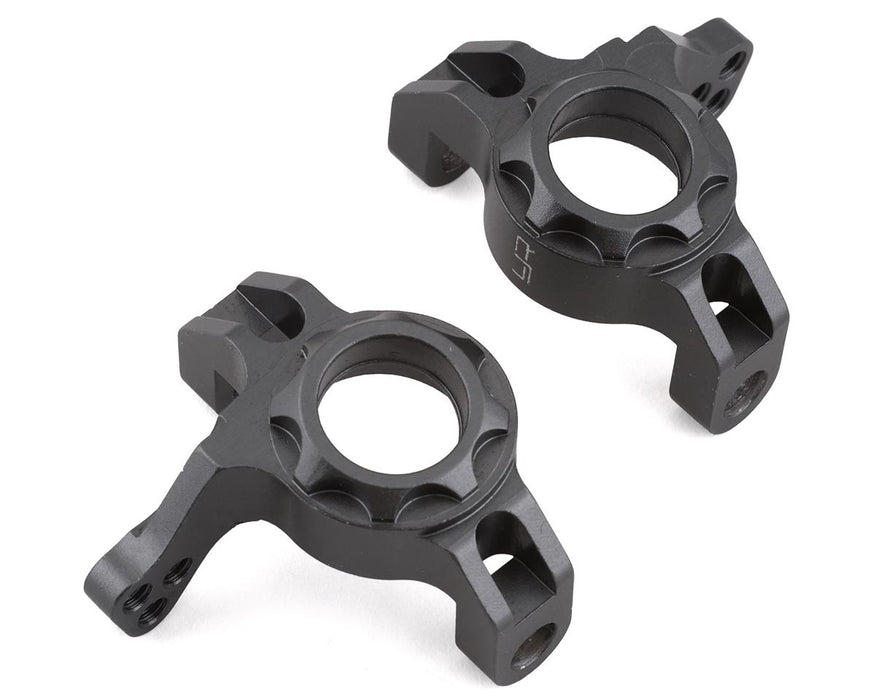 Yeah Racing Axial Wraith Aluminum Steering Knuckles (Grey) (2)