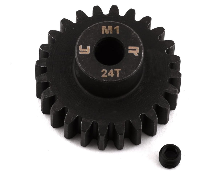 Yeah Racing Hardened Steel Mod 1 Pinion Gear (5mm Bore) (24T)