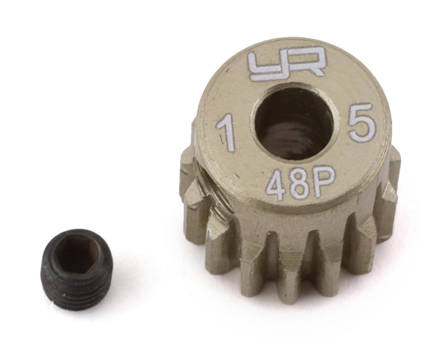 Yeah Racing 48P Hard Coated Aluminum Pinion Gear (15T)