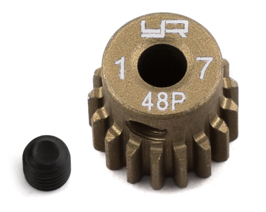 Yeah Racing 48P Hard Coated Aluminum Pinion Gear (17T)