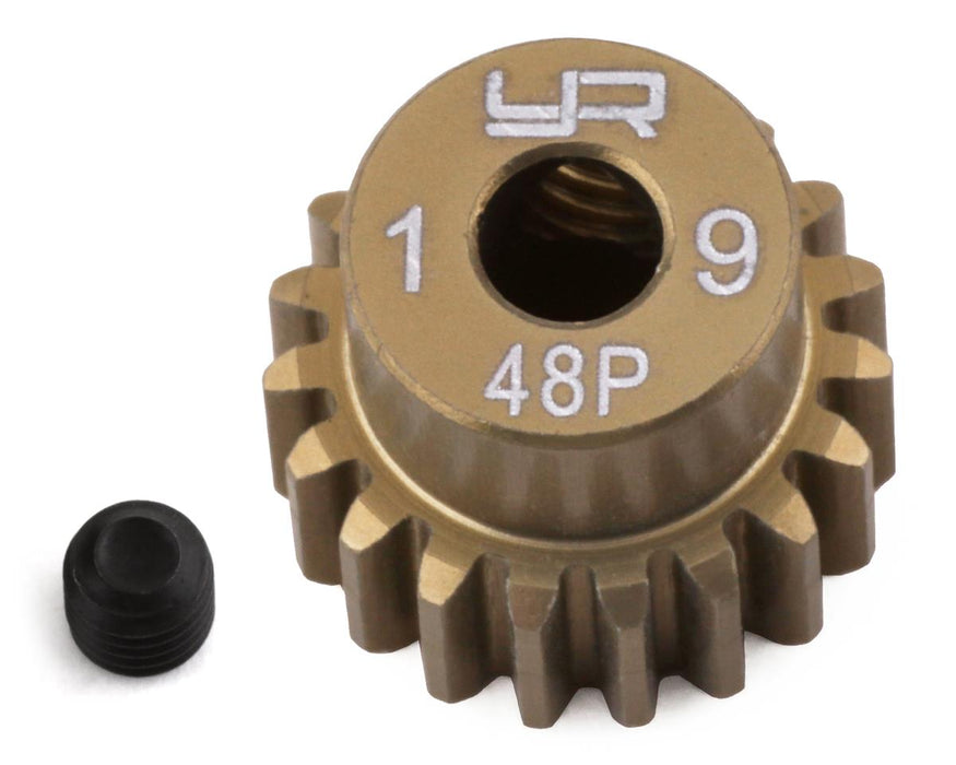 Yeah Racing 48P Hard Coated Aluminum Pinion Gear (19T)