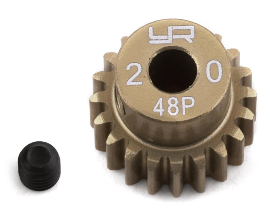 Yeah Racing 48P Hard Coated Aluminum Pinion Gear (20T)