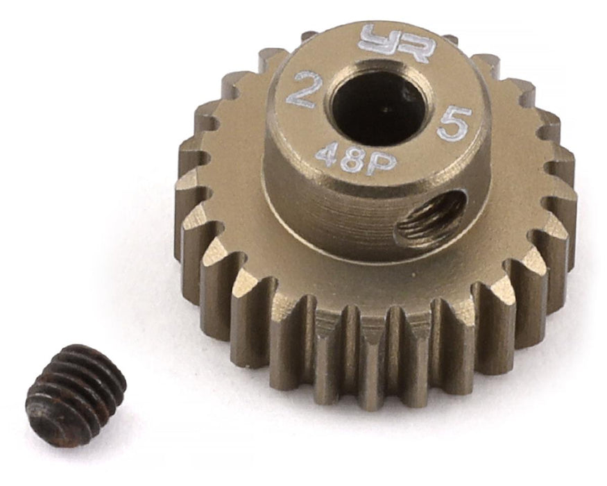 Yeah Racing 48P Hard Coated Aluminum Pinion Gear (25T)