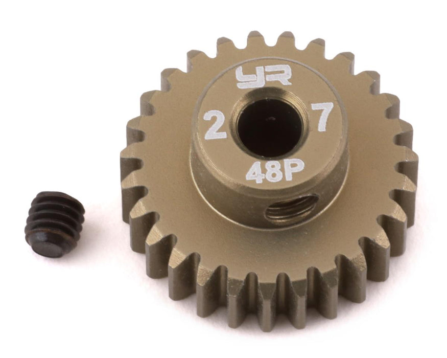 Yeah Racing 48P Hard Coated Aluminum Pinion Gear (27T)