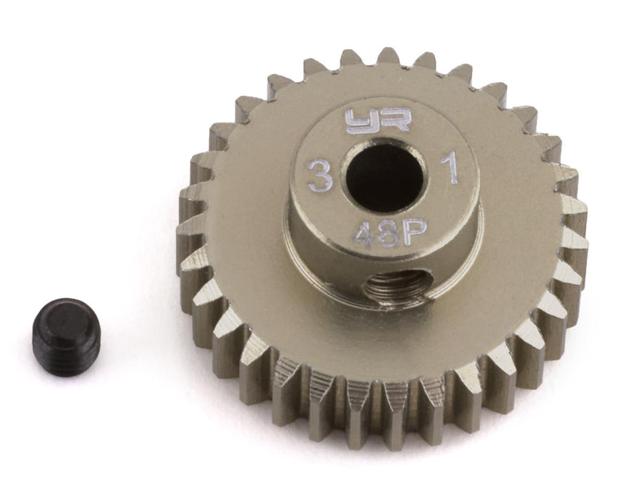 Yeah Racing 48P Hard Coated Aluminum Pinion Gear (31T)